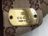 Gucci Gg Supreme Canvas & Vegan Leather Peep-toe Mules Size 6 Fw1026rxdu