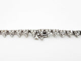 11.37 Cttw Diamond Graduated Cluster Tennis Necklace In 14k White Gold 24.8 Grams 16 Inch Fw0726wwszdu