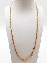 22k Yellow Gold 18.5g Twisted Herringbone Chain 22 In Do0125rrxde