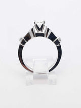 0.88 Cttw Diamond & 14k White Gold Ring 9.2 Grams Size 6.5 Fw0825cxzdu