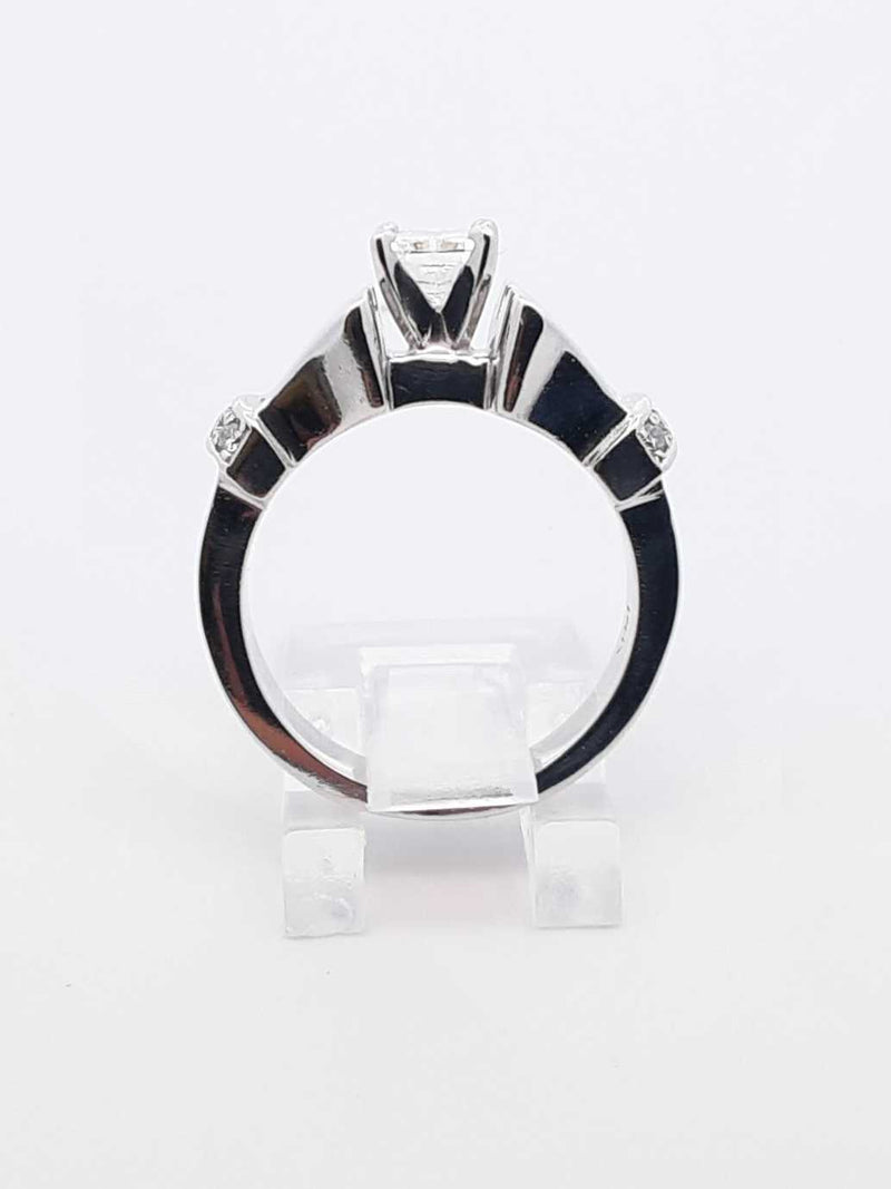 0.88 Cttw Diamond & 14k White Gold Ring 9.2 Grams Size 6.5 Fw0825cxzdu