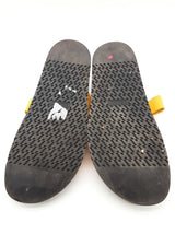 Hermes Chypre Yellow Leather Rubber Slides Size Eu 45 Do1225rxzde