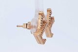 Louis Vuitton Lv Iconic Gold Tone Stud Earrings Eb0726lcrde