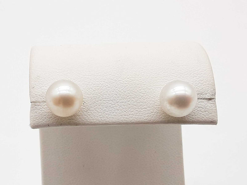 Tiffany & Co. White Pearls 0.925 Sterling Silver Stud Earrings Do1125lrxde