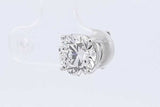 2.08ctw Lab Grown Diamond Stud Earring In 14k White Gold 1.1 Grams Eb0925prxdu