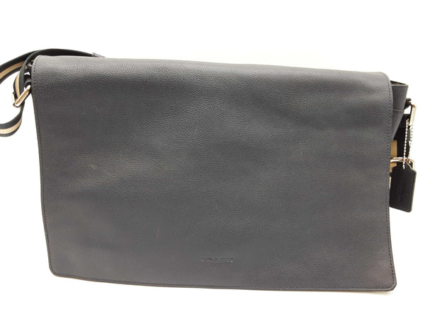 Coach Charles Flap Navy Blue Leather Messenger Bag Do0325pxde