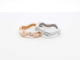 0.36 Cttw Diamond & 18k Gold Stacking Wave Rings 8.8 Gram Size 4.75 Fw00726crzdu