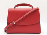Kate Spade Darcy Satchel In Candy Cherry Red Grained Leather Fw1225izdu