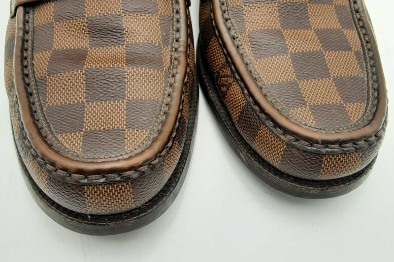 Louis Vuitton Damier Ebene Major Loafers Size 7.5 Eb0824lrxsa