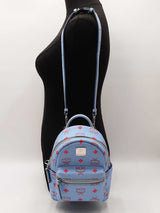 Mcm Visetos Mini Stark Bebe Boo Visetos Coated Canvas Backpack Fw1025orzdu