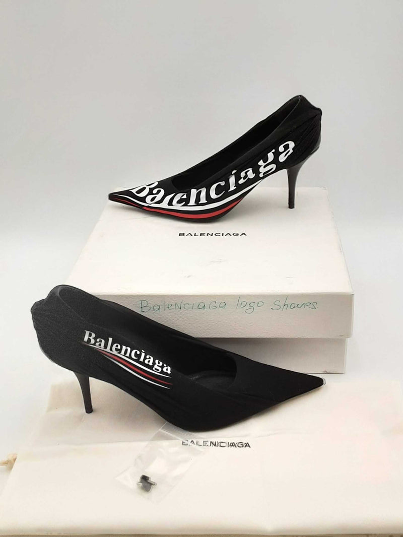 Balenciaga Logo Heels Size 40 Eb0924lxzsa