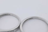 0.27cttw Diamond Wedding Set In 10k White Gold 4.4 Grams Size 7 Eb0226olxsa