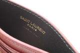 Yves Saint Laurent Cassandre Burgundy Leather Card Case Wallet Eb1026crsa