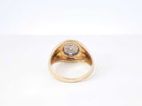 1.17 Cttw Diamond & 14k Yellow Gold Cluster Ring 9.1 Grams Size 12.5 Fw0426crzdu