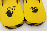 Off-white Industrial Logo Flip Flops In Yellow Size 43 Eb0826lxzsa
