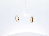 18k Yellow Gold Bubble Hoop Earrings 2.3 Grams Fw0726lirdu