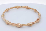 Tiffany & Co. 18k Yellow Gold Bamboo Bangle Bracelet 32.5 Grams Eb0726prxzde