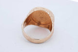 1908 Liberty Gold Coin Ring Set In 14k Yellow Gold 21.5g Size 15 Eb0226opxzde