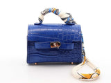 Mini Luxury Bag Charm In Royal Blue Fw0725edu