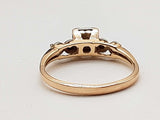 0.22 Cttw Natural Diamonds 14k Two-tone Gold 2.5g Ring Size 5.25 Do0126lrxde
