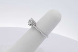 1.0ctw Center Round Diamond Ring 14k White Gold 2.5 Grams Size 4.75 Eb0526lwcrsa