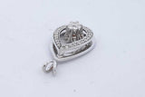 0.88cttw Diamond Pendant In 10k White Gold 4.3 Grams Eb1125pxzde