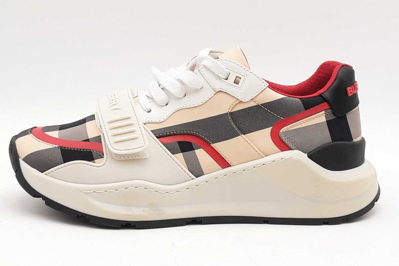 Burberry Low Top Ramsey Check Sneakers Size 40 Eb0425lxzsa