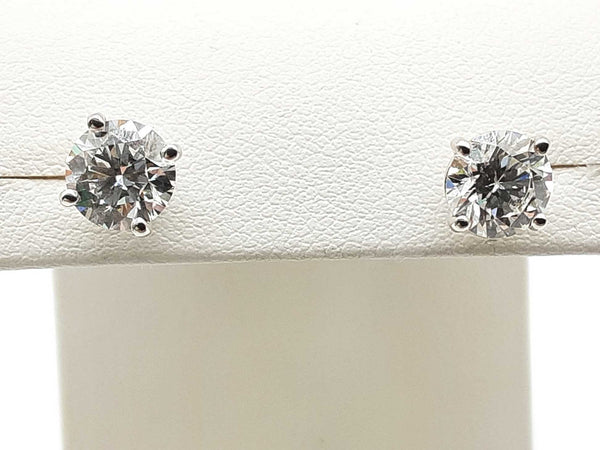 2.00 Cttw Lab Grown Diamonds 14k White Gold 1.1g Stud Earrings Do0723srxde