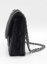 Chanel Mini French Riviera Flap Bag In Black Diamond-quilted Caviar Leather Fw0726lrrxdu