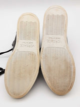 Versace Black Leather High Top Sneakers Size 39 Eb0725oxzde