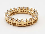 1.00 Cttw Lab Grown Diamonds 10k Yellow Gold 2.0g Circle Pendant Do0525owcde
