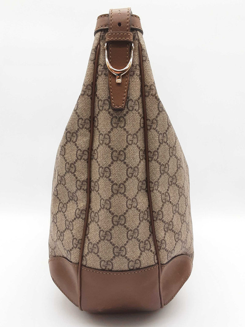 Gucci 309618 Tan Gg Supreme Coated Canvas Hobo Shoulder Bag Do0825lxzde