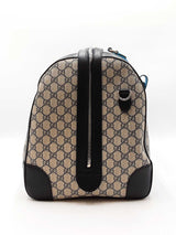 Gucci Savoy Large Duffle Bag In Gg Supreme Coated Canvas & Leather Fw0526lxzxdu