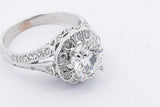 1.77cttw Diamond Ring In 18k White Gold 5.7 Grams Size 7 Eb0326pxxzsa