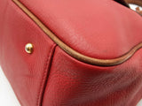Dooney & Bourke Wilson All Weather Red Brown Leather Shoulder Bag Do0325lrde