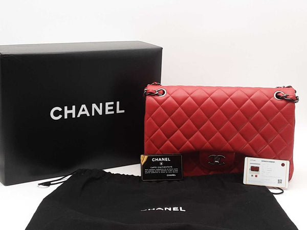 Chanel Lambskin Jumbo Double Flap Shoulder Bag Aa0325pozxsa