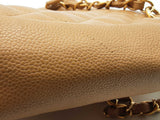 Chanel Tan Quilted Caviar Leather Shopping Tote Shoulder Bag Do0626crxde
