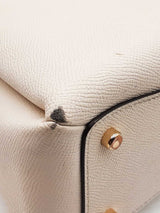 Coach Mini Lillie Carryall Handbag In Ivory Crossgrain Leather Fw0125oxdu
