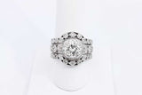 1.76ctw Diamond Wedding Set In 14k White Gold 14.6 Grams Size 8.5 Eb0225orxzsa