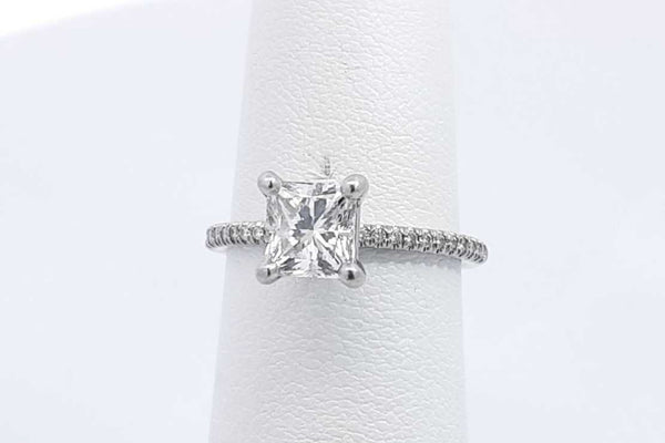 Approx. 1.02ctw Diamond Ring In Platinum 3.5 Grams Size 4.75 Eb1024lrxzsa