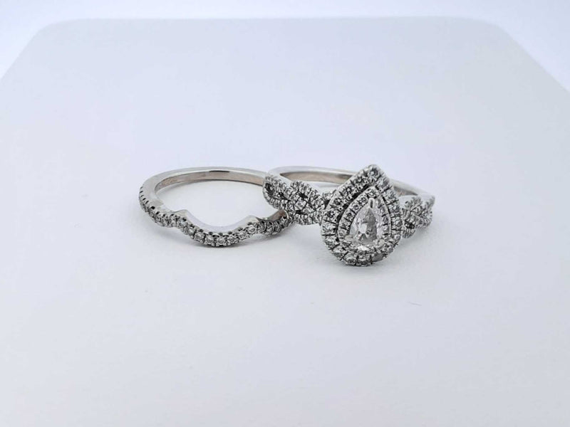 1.92 Cttw Diamond & 14k White Gold Neil Lane Bridal Set 6.7 Grams Size 7 Fw0724lxzxdu