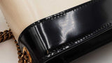Yves Saint Laurent Small Kate Chain Bag In Alabaster & Black Leather Fw0926ezxdu