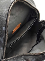 Mcm Stark Side Studs Small Backpack In Black Visetos Coated Canvas Fw0926orxdu