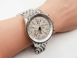 Breitling Navitimer World Gmt Stainless Steel 46mm Watch Fw0426owxzdu