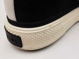 Amiri M.a. Court High Top Sneakers In Black & White Canvas Size 13 Fw0126lixdu