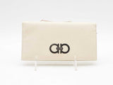 Salvatore Ferragamo Gancini Flap Wallet White Aa0425crsa