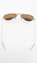 Ray- Ban Aviator Large Gold Frame Sunglasses Ebwrdu 144030005169