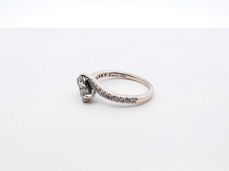 Ever Us 0.70 Cttw Diamond & 10k Gold Bridal Set 4.4 Grams Size 5.5 Fw0325lsxdu