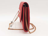 Versace Quilted Medusa Wallet On Chain Red Aa0125orzsa