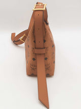Mcm Aren Hobo Shoulder Bag In Cognac Visetos Eb0626oxzsa